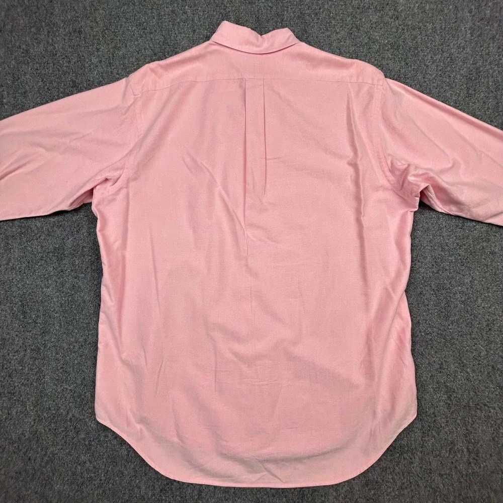 Ralph Lauren Yarmouth Shirt Men 17-34 Pink Oxford Button Down Classic Flesh Pony
